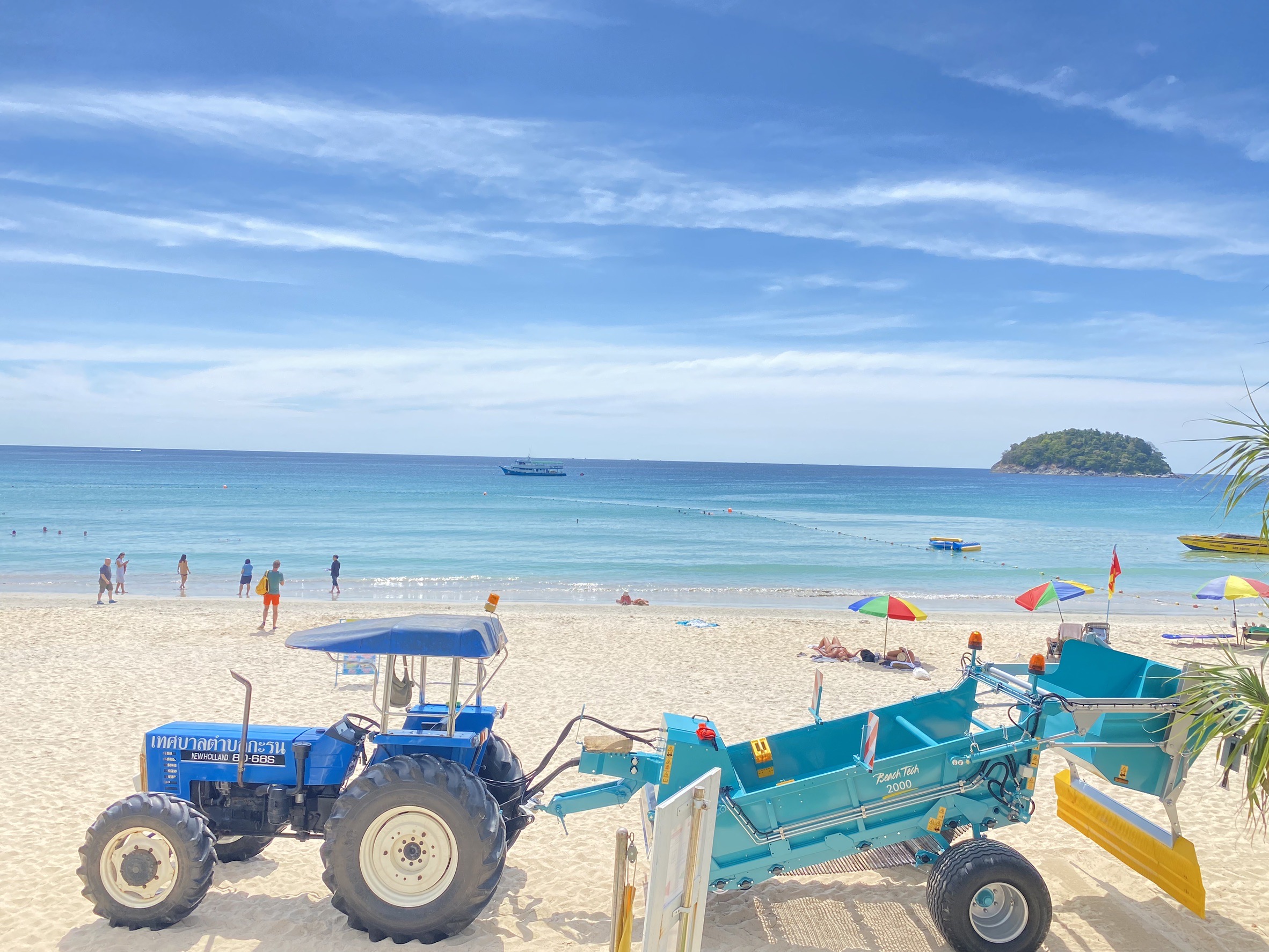 Delivering the BeachTech 2000 beach sweeping truck to Karon Subdistrict Municipality, Phuket Province.