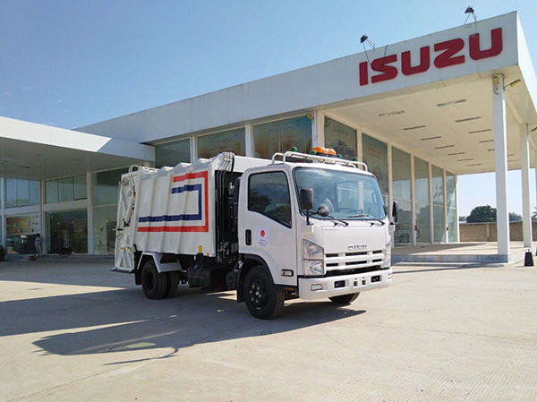 Delivered rear-loaded garbage truck to MSP Motors Limited Myanmar